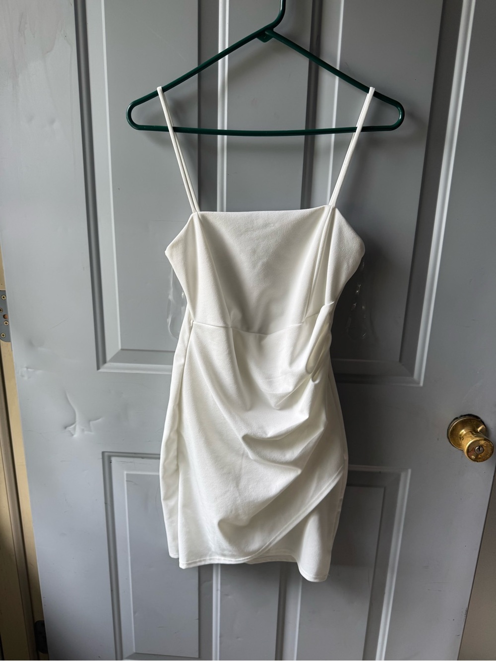 Windsor White Spaghetti-Strap Mini Dress